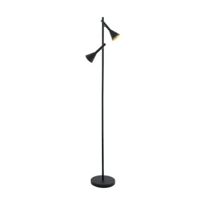 Säker betalning Eglo Golvlampa Eglo Cortaderas Svart/Guld - Belysning