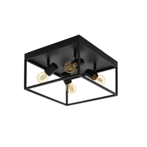 Eglo Taklampa Eglo Silentina med 4 Lampor Svart - Belysning I lager