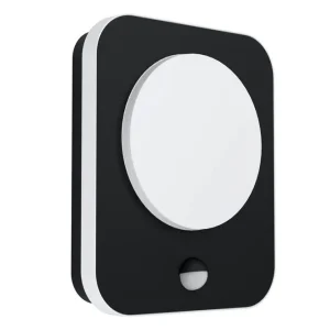 I lager Eglo Vägglampa Utebelysning Eglo Madriz med Sensor Svart/Vit - Belysning