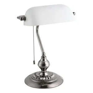 Eglo Bordslampa Eglo Banker Nickel Vit Vit - Belysning Reapris