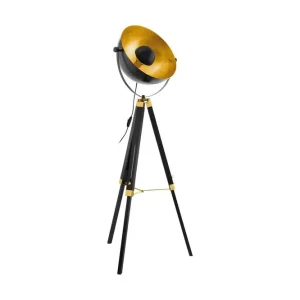 Eglo Golvlampa Eglo Covaleda Svart/Mässing/Guld - Belysning Lägg i varukorgen