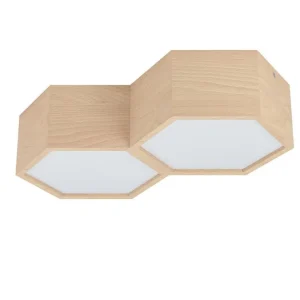 Beställ nu Eglo Taklampa Eglo Mirlas med 2 Lampor Vit/Brun - Belysning
