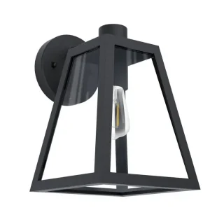 I lager Eglo Vägglampa Utebelysning Eglo Mirandola Svart - Belysning