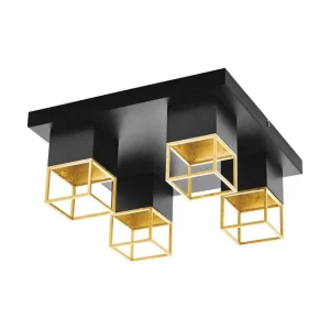 Eglo Taklampa Eglo Montebaldo Svart/Guld - Belysning Populärt val