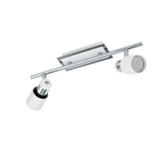 Expressleverans Eglo Spotlight Eglo Davida med 2 Lampor Vit/Krom - Belysning
