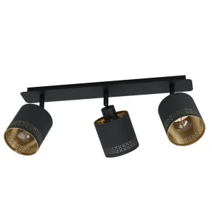 Eglo Spotlight Eglo Esteperra med 3 Lampor Svart/Guld - Belysning Kundfavorit