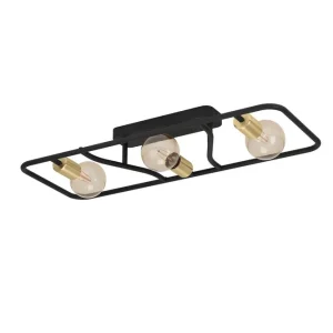 Eglo Taklampa Eglo Messinaro Svart/Mässing - Belysning risnedsättning