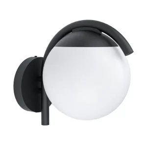 Säker betalning Eglo Vägglampa Utebelysning Eglo Prata Vecchia Svart/Vit - Belysning