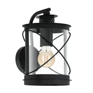 Eglo Vägglampa Utebelysning Eglo Hilburn Svart - Belysning Populär