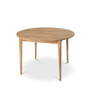 Sista chansen Stenexpo Alborg Förlängningsbart Matbord 110-150 cm Runt för 4 personer i massivt trä Natur - Möbler
