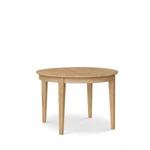 Stenexpo Rönne Förlängningsbart Matbord 110-150 cm Runt för 6 personer i massivt trä Brun/Natur - Möbler Rabatter