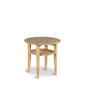 Stenexpo Waterloo Runt Soffbord 58 cm i massivt trä Natur - Möbler Expressleverans