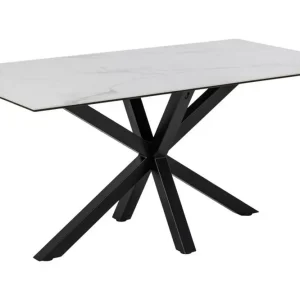 Fri frakt Ganesh Matbord 90 cm Rektangulär Vit - Möbler