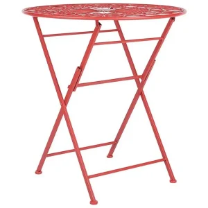 Terrace Runt Hopfällbart Cafébord och Bistrobord Utomhus 70 cm Metall - Utemöbler Sista chansen
