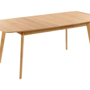TABER Matbord Förlängningsbart 150-190x90 cm Ljusbrun - Möbler Rea
