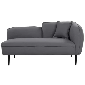 Toyoki Schäslong 138 cm Höger Svart/Grå - Möbler Sänkt pris