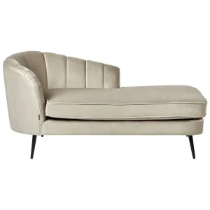 Allier Schäslong 150 cm Vänster Beige/Svart - Möbler Rea