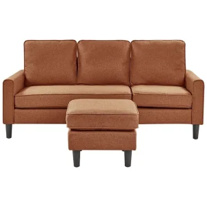 Traun Soffa 3-sits Brun/Svart - Möbler Rea