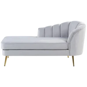Säker betalning Allier Schäslong 150 cm Guld/Grå - Möbler