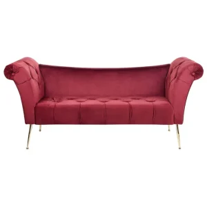 Bästa pris Bethely Schäslong 175 cm Guld/Red - Möbler
