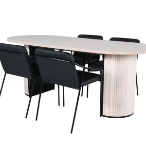 Bianca Matgrupp 200 cm Oval med 4 Tvista stolar - Möbler Reapris