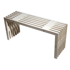 Bänk Utomhus EcoFurn 100 cm Furu vit oljad Furu vit oljad - Utemöbler & utemiljö Trygg betalning