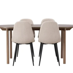 Bästa pris Andy Matgrupp 180 cm Oval med 4 Polar stolar - Möbler