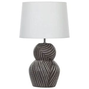 Sänkt pris Korska Bordslampa 63 cm E27 Svart/Vit - Belysning