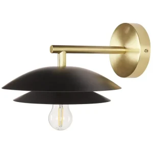 Sista chansen Solab Vägglampa E27 Svart/Guld - Belysning