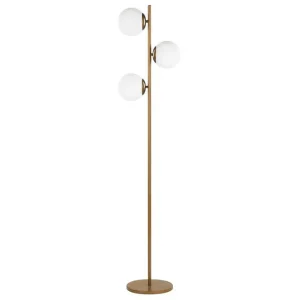 Populärt val Thaslo Golvlampa 153 cm Guld/Vit - Belysning