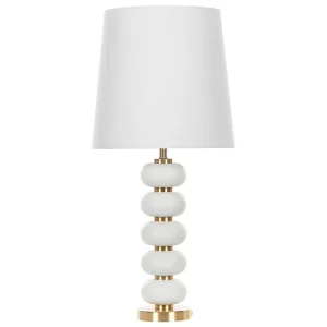 Laros Bordslampa 80 cm E27 Vit/Guld - Belysning Snabb frakt