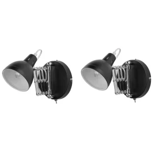 Kampanj Klarve Vägglampa 2 st E14 Svart - Belysning