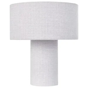 Lefkada Bordslampa 35 cm E27 Ljusgrå - Belysning Bästa pris