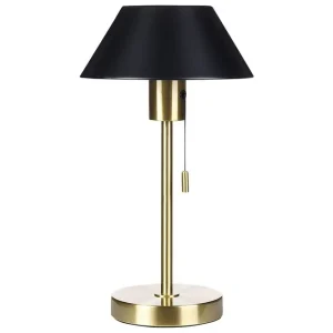 Billig Filfla Bordslampa 37 cm E27 Mässing/Svart - Belysning