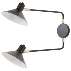 Paleki Vägglampa E27 Svart - Belysning Kampanj
