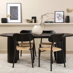 Bianca Matgrupp 200 cm Oval med 4 Polly stolar - Möbler Rabatter