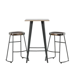 Tempe Matgrupp 60 cm Rektangulär med 2 Ozark stolar - Möbler I lager