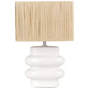 I lager Kulsa Bordslampa 42 cm E27 Vit/Beige - Belysning