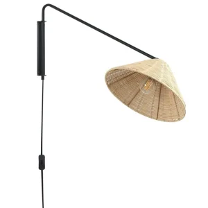 Thirassia Vägglampa E27 Svart/Natur - Belysning Endast idag