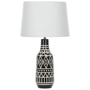 Trygg betalning Tavolara Bordslampa 68 cm E27 Svart/Vit - Belysning