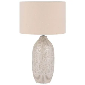 Snabb frakt Salza Bordslampa 57 cm E27 Beige - Belysning