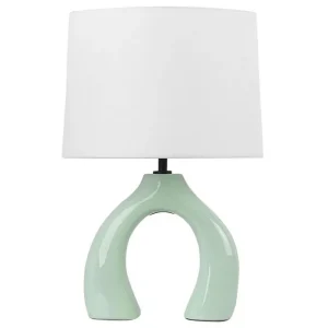 Nedsatt pris Avsaki Bordslampa 43 cm E27 Ljusgrön/Vit - Belysning
