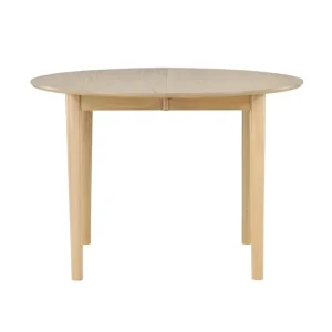 I lager Gilda Matbord 110 cm Rund Whitewash - Möbler