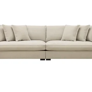 Scandinavian Choice Rossita Lyx 4-sits Extra djup Tygsoffa Beige - Möbler Trygg betalning