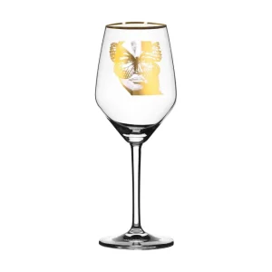 Carolina Gynning Golden Butterfly Vitvinsglas 22 cm Guld - Servering & matlagning Rea