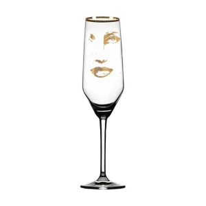 Carolina Gynning Piece of Me Kristall Champagneglas 24 cm Guld - Servering & matlagning risnedsättning