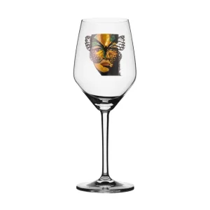 Begränsad tid Carolina Gynning Golden Butterfly Kristall Vitvinsglas 22 cm Transparent - Servering & matlagning