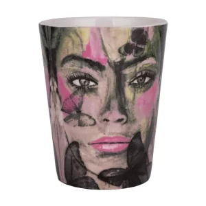 Carolina Gynning Butterfly Queen Kaffekopp Benporslin 35 cl Grå / Rosa - Servering & matlagning Kampanj
