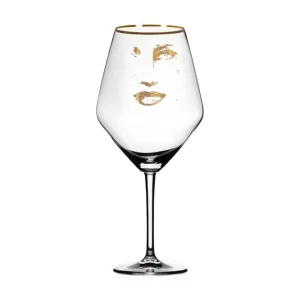 Nedsatt pris Carolina Gynning Piece of Me Kristall Rödvinsglas 25 cm Guld - Servering & matlagning