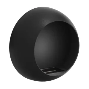 Nordflamma Corbo Liten Vägghängd Rund Etanolkamin 60x23x60 cm i Stål Svart - Inredning Populärt val